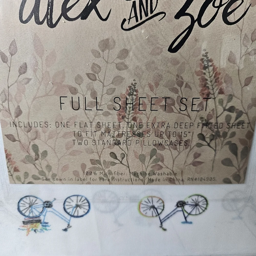 Alex and Zoe | Bedding | Alex And Zoe Full Sheet Set And Pillowcases ...